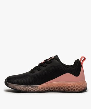 Baskets fille bicolores en mesh et semelle translucide vue3 - GEMO (ENFANT) - GEMO