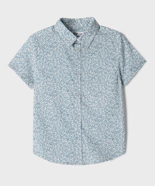 Chemise manches courtes en coton fleurie garçon vue1 - GEMO 4G GARCON - GEMO