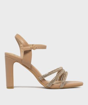 Sandales à talon avec brides à strass femme - Valentina Baldano vue1 - VALENTINA BALDA - GEMO