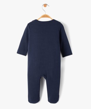Pyjama bébé ouverture devant avec message brodé vue3 - GEMO(BB COUCHE) - GEMO