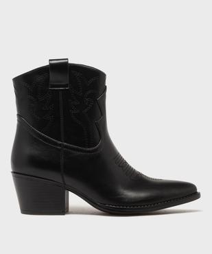Boots santiags avec dessus brodé femme - Follow Me vue1 - FOLLOW ME - GEMO
