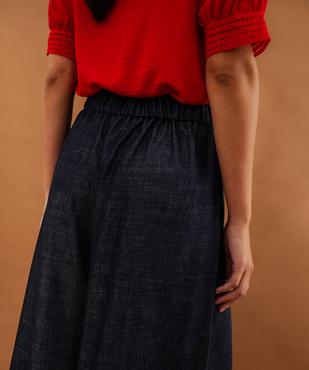 Pantacourt large femme vue4 - GEMO 4G FEMME - GEMO