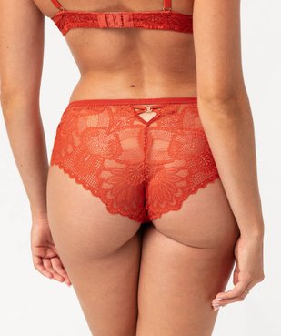 Shorty en dentelle femme vue3 - GEMO(HOMWR FEM) - GEMO
