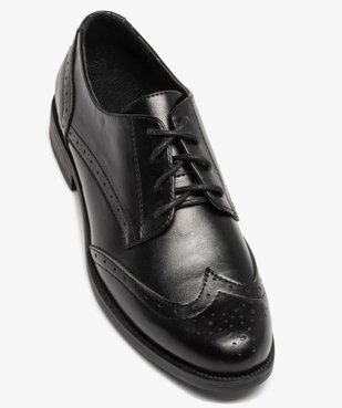 Derbies femme unis à talon plat et bout golf fleuri vue6 - VALENTINA BALDA - GEMO