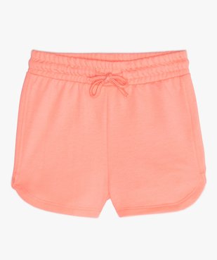 Short fille en maille extensible avec taille élastiquée vue1 - GEMO (ENFANT) - GEMO