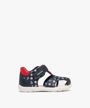 Chaussures imprimées respirantes à scratch bébé garçon  - Geox vue1 - GEOX - GEMO