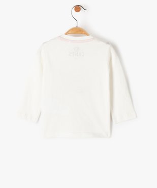 Tee-shirt bébé fille manches longues imprimé pailleté - Camps United vue4 - CAMPS UNITED - GEMO