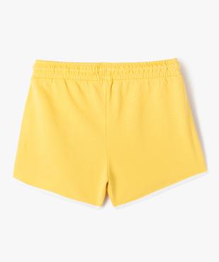 Short en maille avec biais contrastants fille vue3 - GEMO 4G FILLE - GEMO