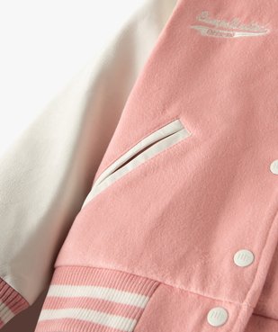 Blouson fille bicolore et bimatière - Camps vue4 - CAMPS UNITED - Nikesneakers