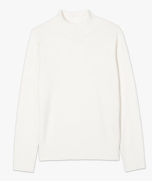 Pull femme col montant coloris uni vue4 - GEMO (MAILLE) - GEMO