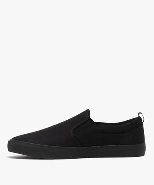 Baskets en toile à enfiler style slippers homme - Urban Steps vue3 - URBAN STEPS - GEMO