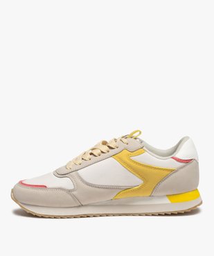 Baskets femme style retro running colorées vue3 - GEMO (SPORTSWR) - GEMO