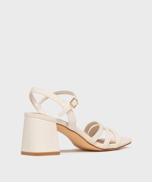 Sandales à talon trapèze et multibrides femme - Follow Me vue4 - FOLLOW ME - GEMO