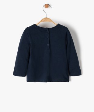 Tee-shirt bébé fille à manches longues et pattes à nouer - LuluCastagnette vue3 - LULUCASTAGNETTE - GEMO