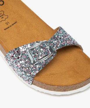Mules fille à talon plat et large bride à boucle vue6 - GEMO (ENFANT) - GEMO