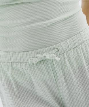 Pantalon de pyjama à motif vichy femme vue2 - GEMO(HOMWR FEM) - GEMO