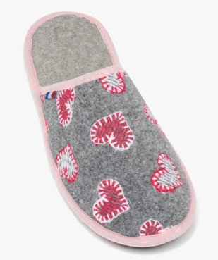 Chaussons femme mules plates en matières recyclées - Goxo vue5 - GOXO - GEMO