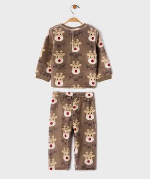 Pyjama en velours 2 pièces motif Noël bébé garçon vue3 - GEMO(BB COUCHE) - GEMO