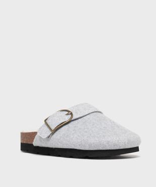 Chaussons sabots doublés sherpa femme - Roadsign vue2 - ROADSIGN - GEMO