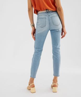 Jean Slim longueur 7/8ème avec ceinture femme vue6 - GEMO(FEMME PAP) - GEMO