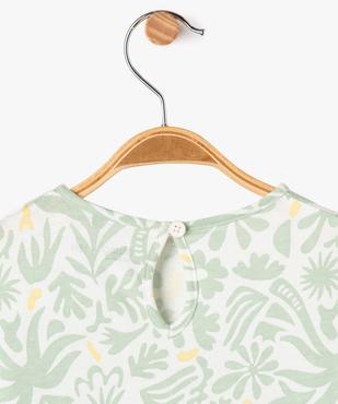 Tee-shirt manches courtes loose en coton imprimé fantaisie bébé fille vue2 - GEMO 4G BEBE - GEMO