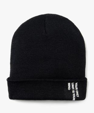 Bonnet uni à revers garçon vue1 - GEMO (JUNIOR) - GEMO