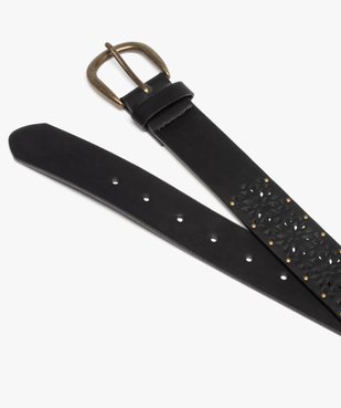 Ceinture femme ajourée à petits clous en métal doré vue2 - GEMO (ACCESS) - GEMO