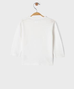 Tee-shirt manches longues en maille nid d’abeille bébé garçon vue4 - GEMO 4G BEBE - GEMO