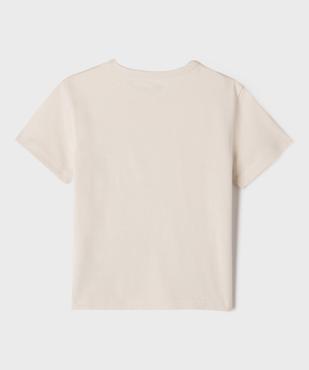 Tee-shirt manches courtes avec motif poitrine garçon vue3 - GEMO (ENFANT) - GEMO