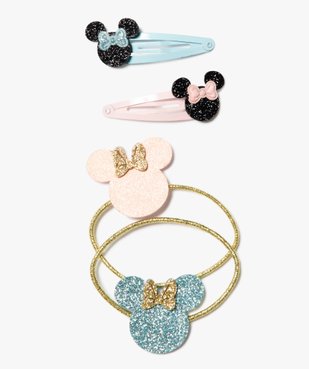 Accessoires cheveux fille avec motif Minnie (lot de 4) - Disney vue1 - DISNEY DTR - GEMO