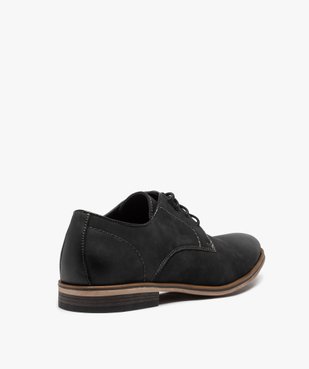 Derbies homme unis en matière mate vue4 - GEMO(URBAIN) - GEMO