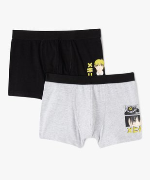 Boxers unis contenant du coton biologique garçon (lot de 2) vue1 - GEMO 4G GARCON - GEMO