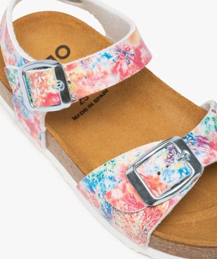 Sandales fille à brides à boucle et semelle intérieure cuir vue6 - GEMO (ENFANT) - GEMO