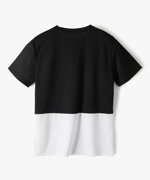 Tee-shirt garçon à manches courtes en maille légère vue3 - GEMO (ENFANT) - GEMO