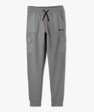 Pantalon de jogging molletonné avec poches en toile garçon vue1 - GEMO (JUNIOR) - GEMO