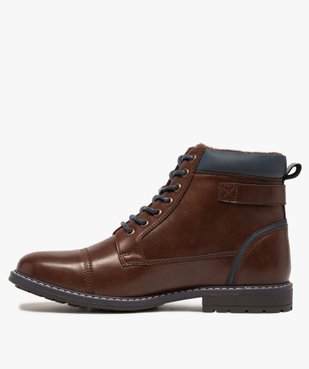 Boots homme à lacets contrastés et col rembourré vue3 - Nikesneakers (CASUAL) - Nikesneakers