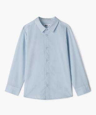 Chemise unie à manches longues garçon vue1 - GEMO 4G GARCON - GEMO