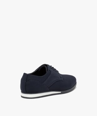 Derbies garçon en toile unie et semelle contrastante vue4 - GEMO (ENFANT) - GEMO