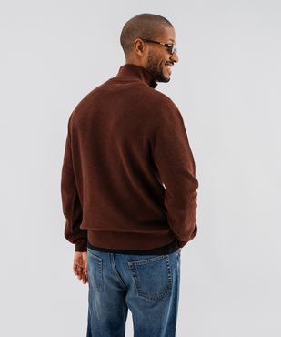 Pull en coton à col camionneur homme vue2 - GEMO (HOMME) - GEMO
