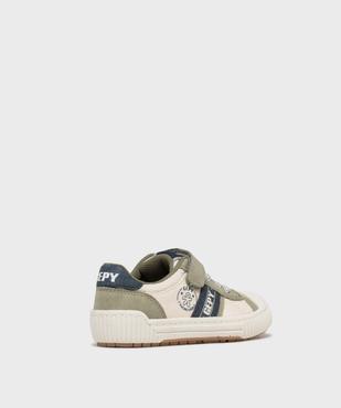 Baskets à scratch avec empiècements contrastants garçon - Gepy vue4 - GEPY - GEMO