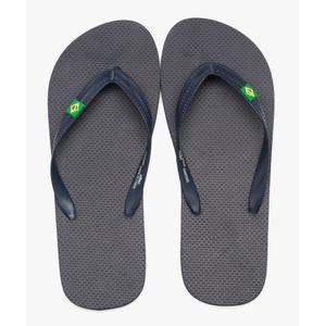 Tongs unies à petit drapeau brésilien homme  vue1 - GEMO (PLAGE) - GEMO