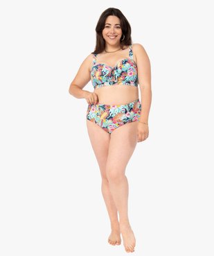 Haut de maillot de bain femme effet drapé vue5 - GEMO (PLAGE) - GEMO