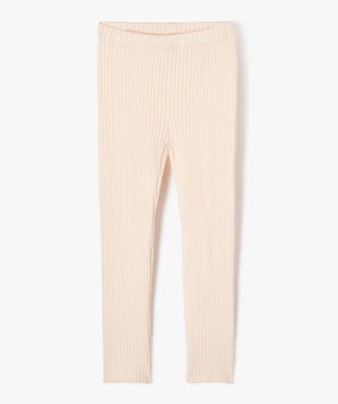 Pantalon leggings en maille côtelée fille vue1 - GEMO 4G FILLE - GEMO