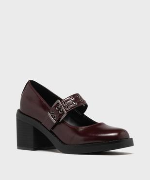 Chaussures à talon Mary Jane à semelle épaisse femme vue3 - 5 MILES - GEMO