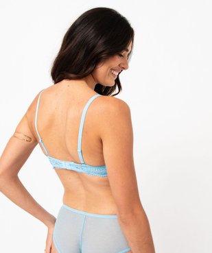 Soutien-gorge à armatures forme corbeille en dentelle vue2 - GEMO(HOMWR FEM) - GEMO