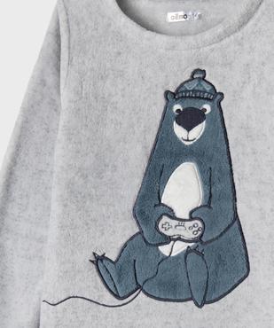 Pyjama en polaire imprimé garçon vue2 - GEMO (ENFANT) - GEMO