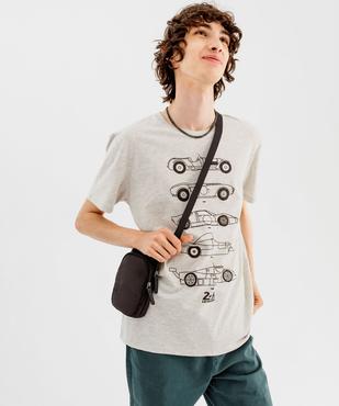 Tee-shirt manches courtes chiné imprimé homme - 24 h du Mans vue1 - 24H DU MANS - GEMO
