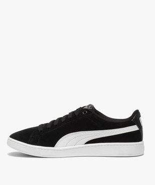 Baskets femme bicolores avec dessus en cuir velours – Puma vue3 - PUMA - GEMO
