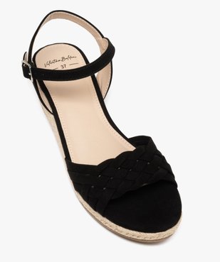 Sandales compensées avec brides tressées femme - Valentina Baldano vue12 - VALENTINA BALDA - GEMO