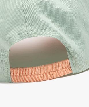Casquette tricolore avec inscription brodée bébé fille vue3 - GEMO 4G BEBE - GEMO